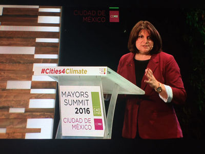 Brandee McHale at C40 Mayors Summit 2016