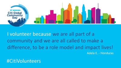 I Volunteer Because - Adela E