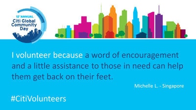 I Volunteer Because - Michelle L