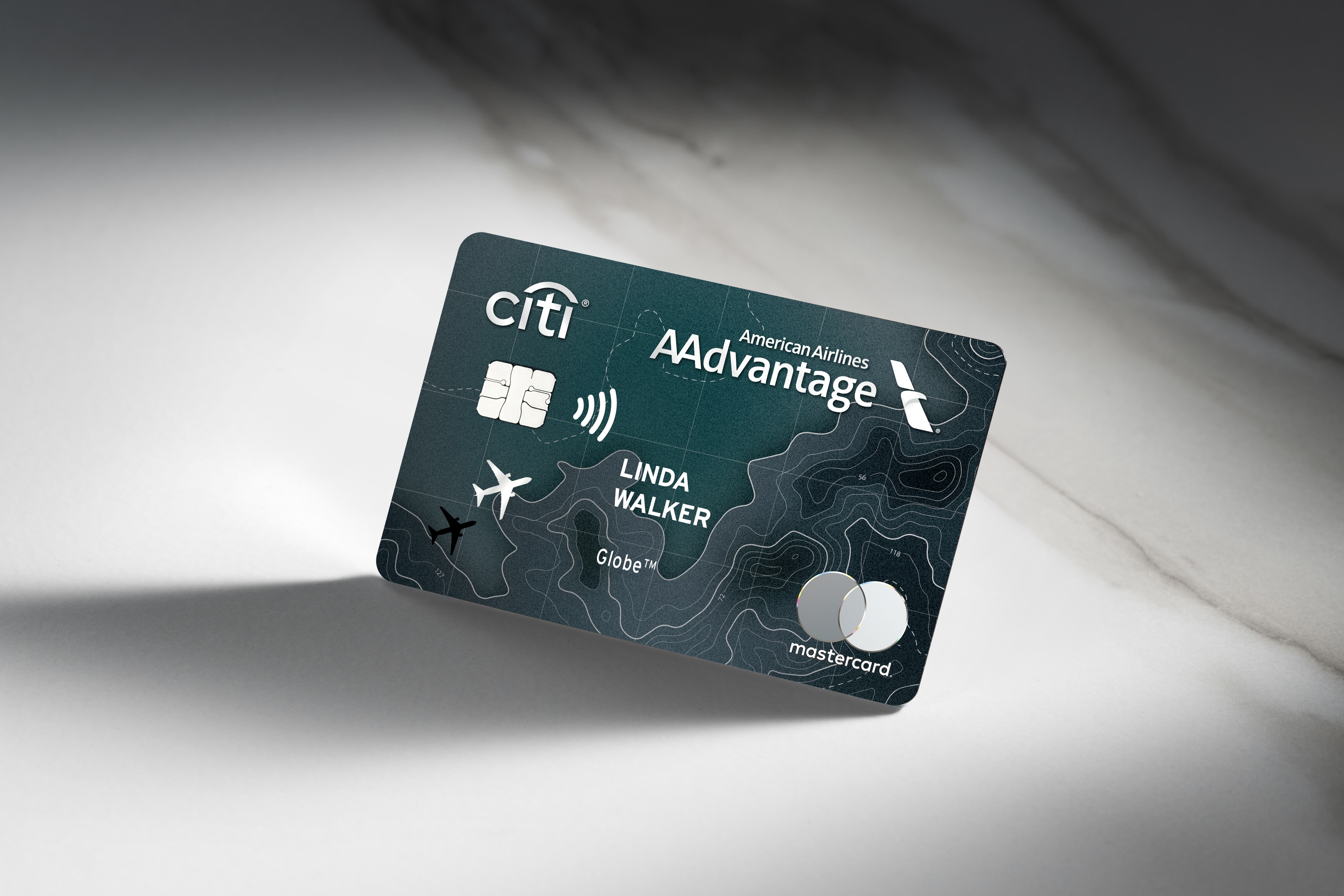 photo of the citi american airlines aadvantage globe mastercard