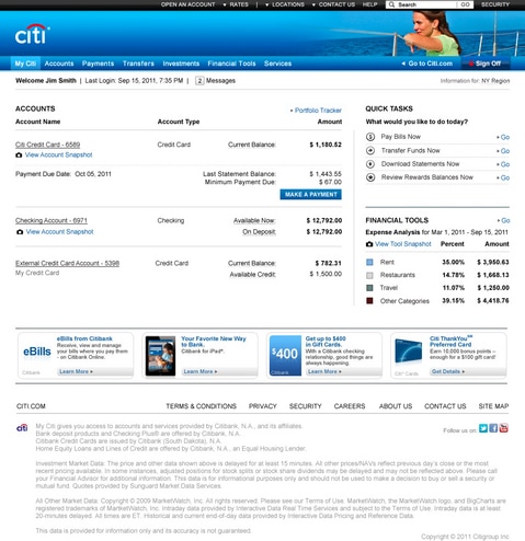 Check out the new Citibank.com.