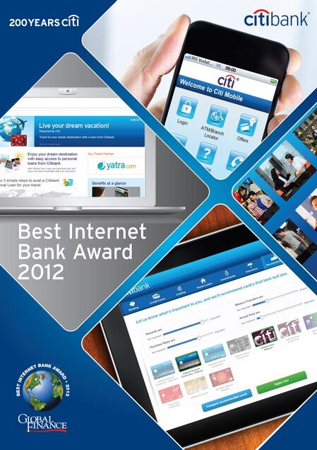 Citi wins 26 Global Finance Awards for "Best Internet Banks in Asia"