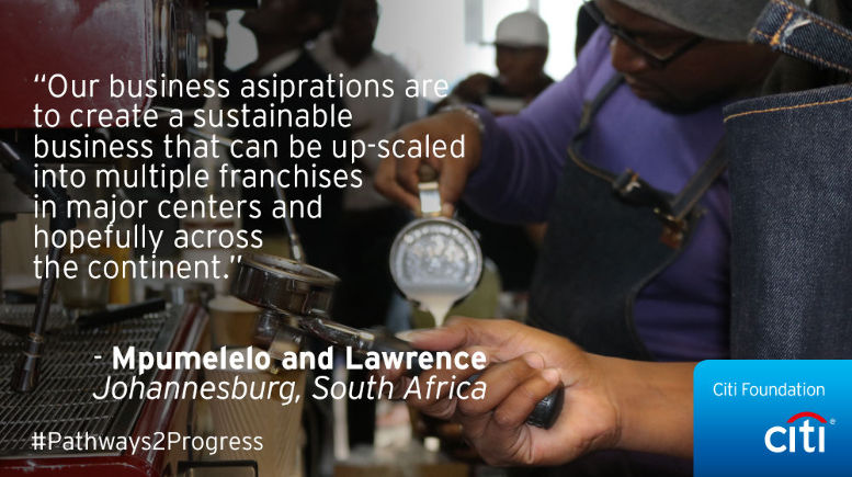 Pathways to Progress: Mpumelelo and Lawrence, Johannesburg