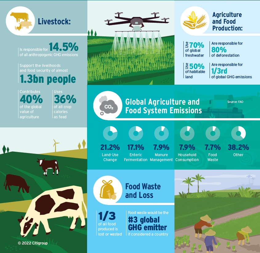 Food systems are responsible for a third of global anthropogenic GHG  emissions