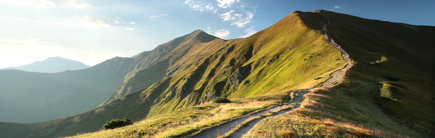 Green mountain landscape