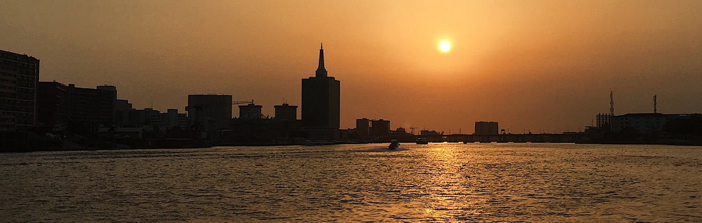 Nigeria water view building scape
